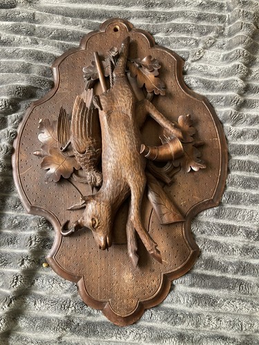 Antique wooden carved black - wooden,