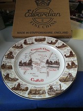 Cannock Chase Coalfields Edwardian Fine Bone China Plate. Boxed 07