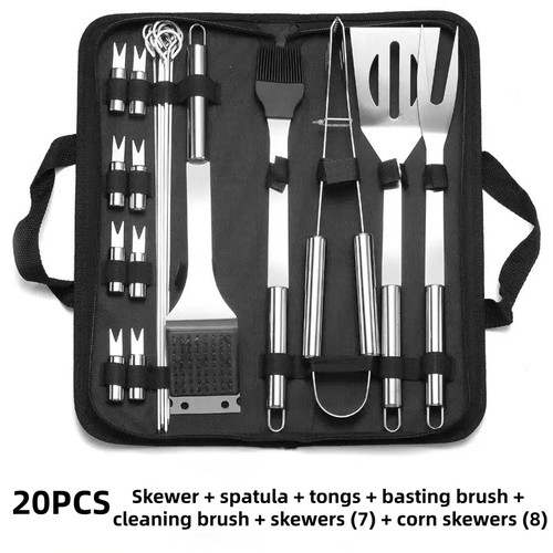 Bbq tool set stainless - bbq,