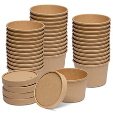 25 Pack 8oz Disposable Soup