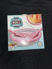 Ice Cream Roll Maker With 12 Cups, 12 Spoons And 2 Scrapers.
