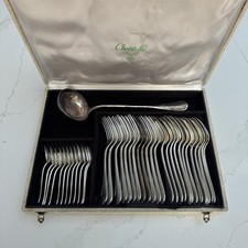Cutlery sterling silver by Christofle standard Chinon Pattern silver-plated x 36