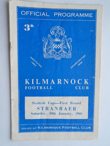 Kilmarnock stranraer 1959 60 - kilmarnock, 1959/60
