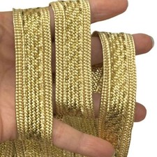 Gimp Braid Gold, Braid Trim Upholstery 22mm Wide Sold by Metre