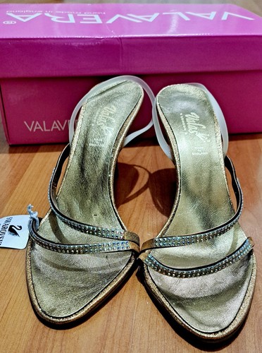 Party shoes gold swarowski - party,