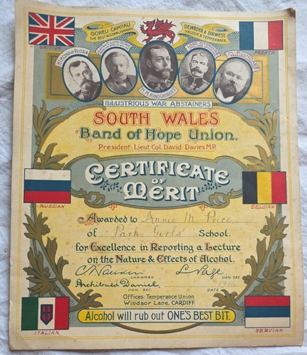 1916 south wales band hope - south,