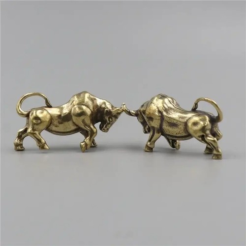 Vintage brass bull - vintage, figurine