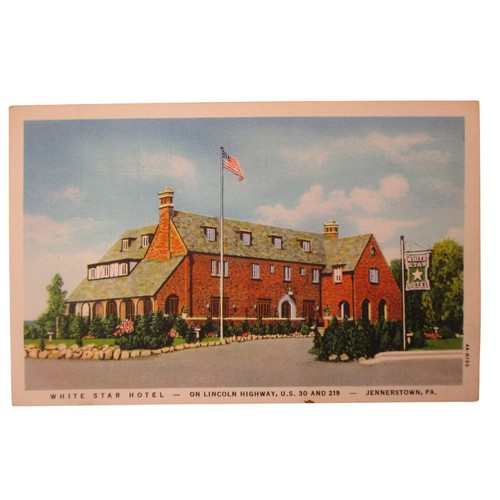Vintage white star hotel - white,