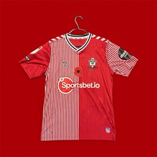 Samuel Edozie Match Issue Poppy Shirt With COA Southampton FC