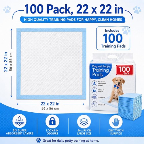 Puppy pads 100 large training - puppy,