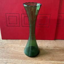 Green Single Stem Vase. 20 Cm High. Excellent Condition.