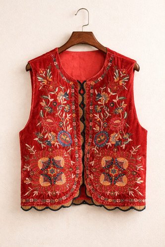 Embroidery velvet bohemian - velvet,