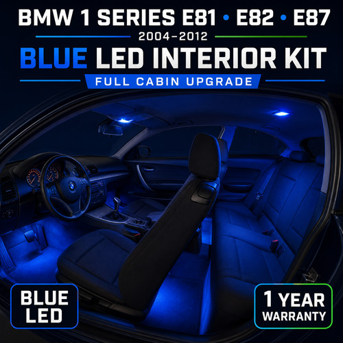 Blue led interior bulb kit - led,