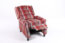 Recliner Armchair Tartan Chair