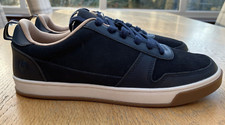 Lands End Navy Suede Lace Up