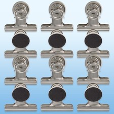12 PACK Magnetic Bulldog Clips