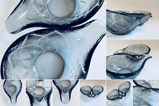 2 Vintage Grey Crystal Desmond