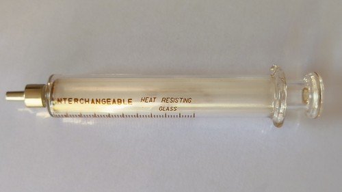 Glass heat resistant syringe - resistant,