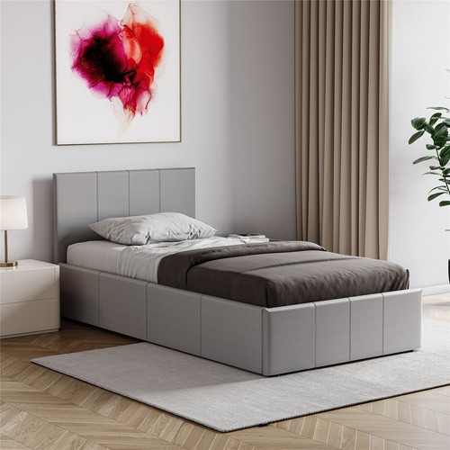 Faux leather bed - faux, frame