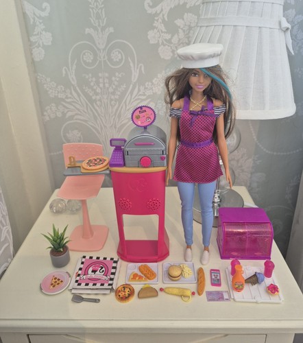 Retro barbie pizza - chef, cafe