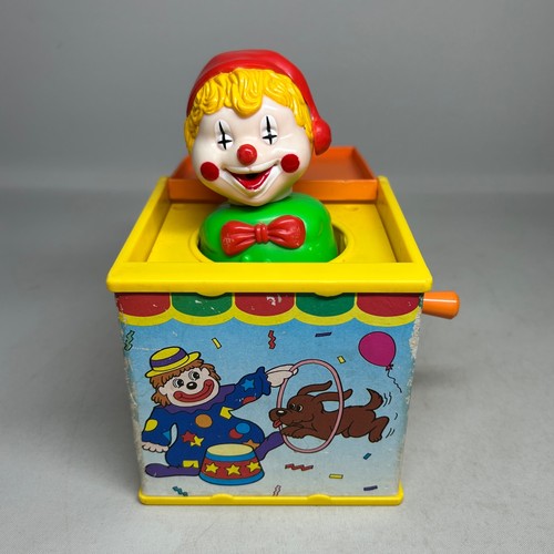Vintage clown jack - clown, box