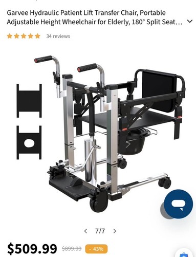 Garvee hydraulic patient lift - garvee,