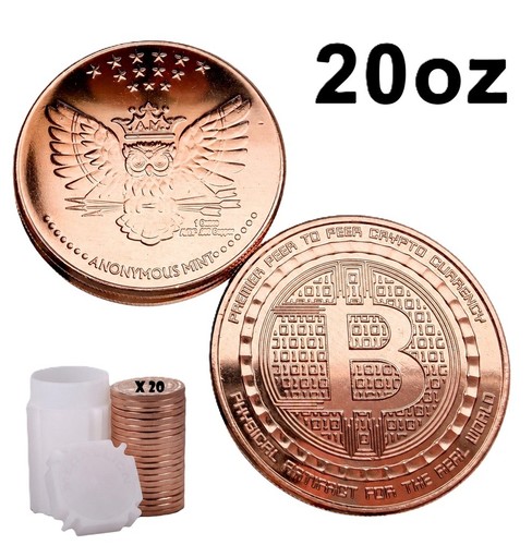 1oz bitcoin copper rounds - 20,