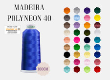Madeira Polyneon 40 Machine Embroidery Thread 1000m Spool Multiple Colours