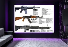 Large A0 M4A1 AK47 M60 1:1