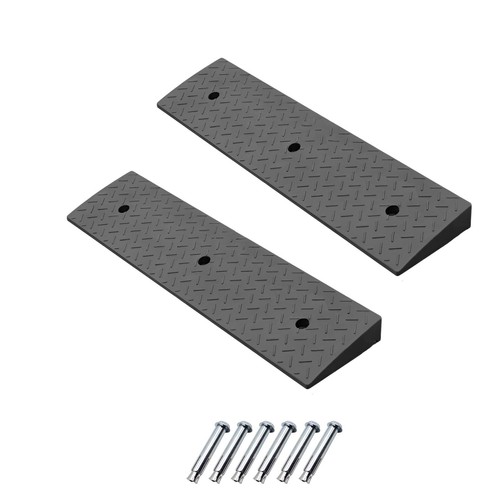 Heavy duty rubber curb - heavy, ramps