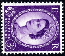1958-65 3d Deep Violet SG575a Sideways Wmk Wilding Definitive Unmounted Mint MNH