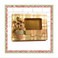 Picture Frame Pink Green Plaid
