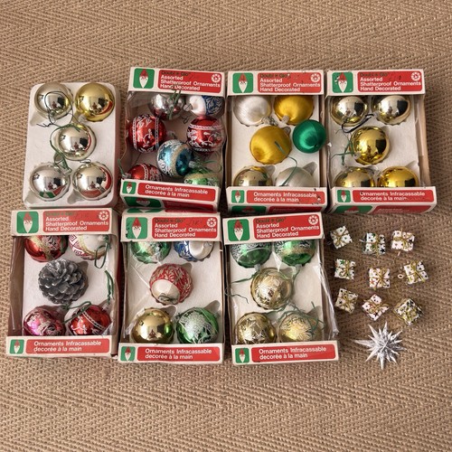 Vintage christmas tree baubles - christmas,