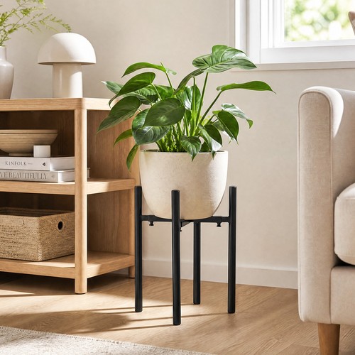 Metal plant pot - pot, stand