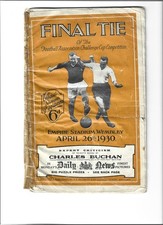 Pre-War FA Cup Final 1930 at Wembley ARSENAL v HUDDERSFIELD TOWN original issue