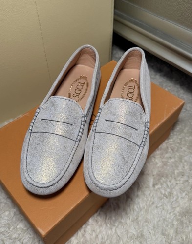 Tod silver slip loafer - tod's,