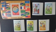 Solomon islands 1981 south pacific games running tennis boxing football