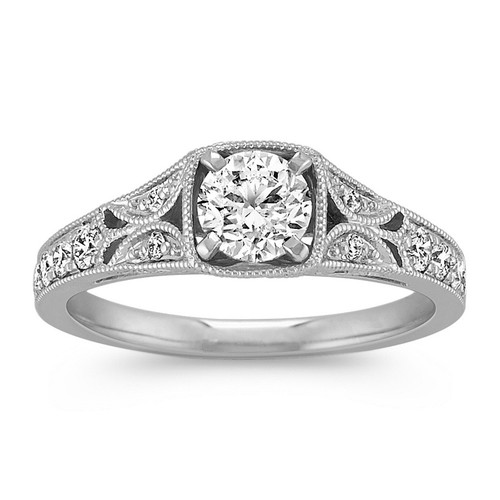 Vintage style engagement rings - vintage-style,