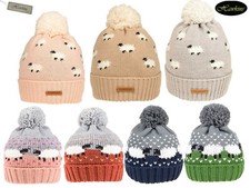 Ladies Knitted Bobble Hat