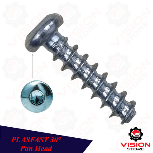 Pan head screws for plastics - screws,