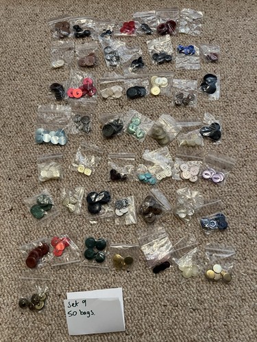 Sets vintage buttons retro - 50,