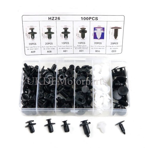 100x car body fastener clips - 100x,