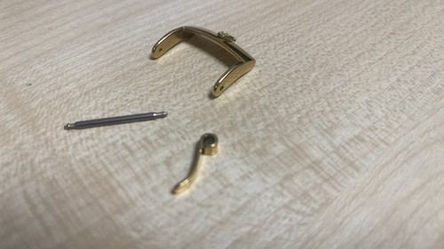 16mm yellow gold plated buckle - 16mm,