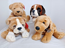 Job Lot x4 Keel Toy Puppy Dogs Simply Soft Collection- New with Tags