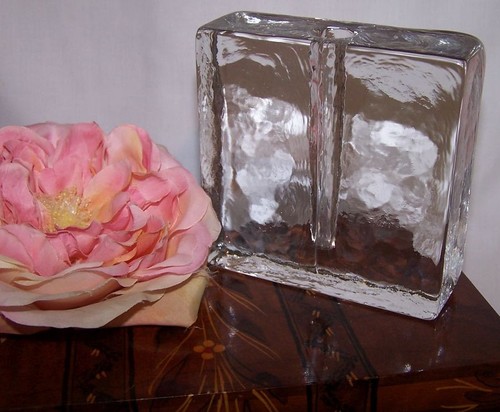Solifleur glass block - glass, bud