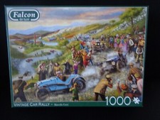 Falcon Vintage Car Rally 1000 piece jigsaw puzzle good used condition complete