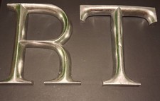 Silver letters large - t,,