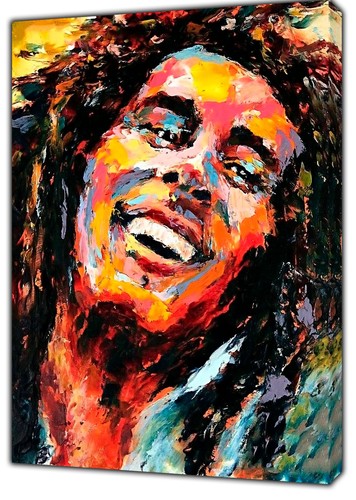 Bob marley colourful oil - marley,