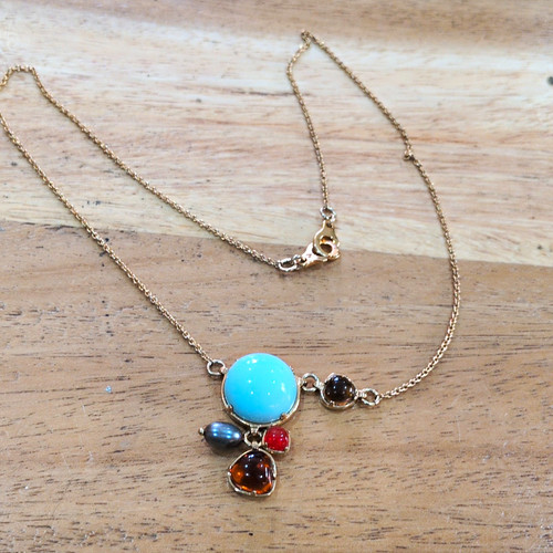 Les nereides necklace goldtone - nereides,