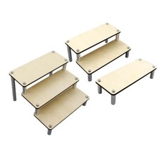 Wooden Shelf Table Top Retail Display Riser Toy Doll Display Collections